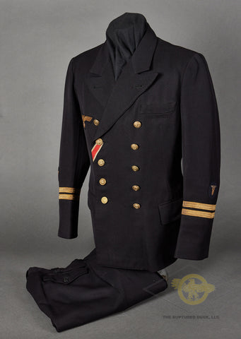 WWII German Kriegsmarine Officer Tunic and Trouser Grouping