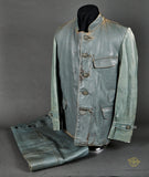 WWII German Kriegsmarine Foul Weather Leather Coat/Trousers. Veteran Family Acquired