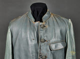 WWII German Kriegsmarine Foul Weather Leather Coat/Trousers. Veteran Family Acquired