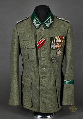 Third Reich Land Customs Official Ensemble Including Tunic and Visor Cap