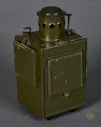 WWII Vintage Kerosene Signal Lamp