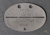 German WWII Luftwaffe Dog Tag in Aluminum