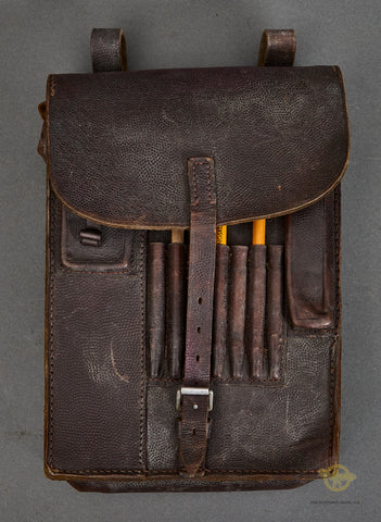 WWII German Luftwaffe Dispatch Case with Contents and Unit Marked