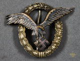 WWII German Luftwaffe Pilot's Badge by Juncker from Tim Calvert Collection