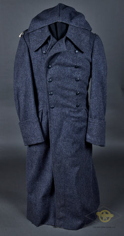 WWII German Luftwaffe Great Coat with Underlining and Hood