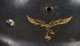 WWII German Luftwaffe Model 1935 Double Decal Helmet