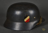 WWII German Luftwaffe Model 1935 Double Decal Helmet