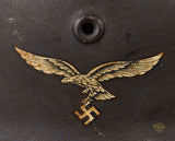 WWII German Luftwaffe Model 1940 Single Decal Helmet