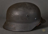 WWII German Luftwaffe Model 1940 Single Decal Helmet