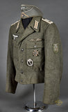 WWII German Army Model 1944 Infantry Officer Tunic, Trousers and Side Cap