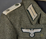 WWII German Army Model 1944 Infantry Officer Tunic, Trousers and Side Cap