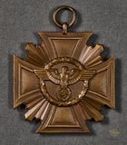 German WWII NSDAP 3rd Class in Bronze 10 Year Long Service Award