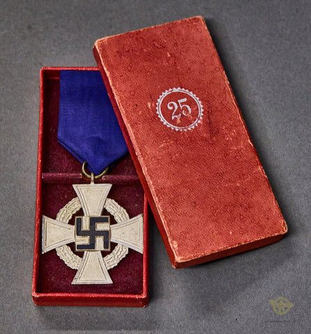 German WWII Cased 25 Year NSDAP Faithful Service Award