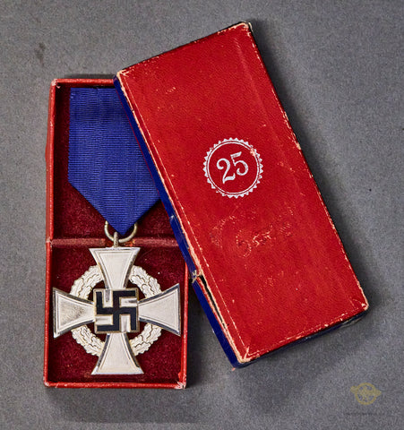 German WWII Cased 25 Year NSDAP Faithful Service Award