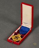 Cased German WWII 40-Year Long Service Badge in Gold