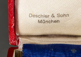 Cased German WWII 40-Year Long Service Badge in Gold