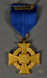 Cased German WWII 40-Year Long Service Badge in Gold