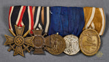 German WWII Five Medal Bar