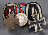German WWI 3 Medal Bar