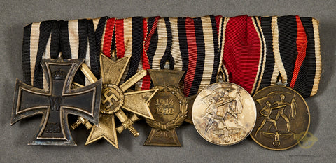 German WWII Five Medal Bar