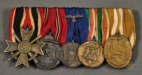 German WWII Five Medal Bar