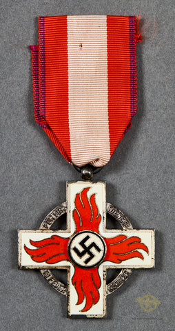 German WW2 Fire Brigade 2nd Class w/Ribbon