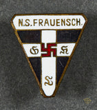 German WWII Small Orts Level National Socialist Frauenschaft Badge