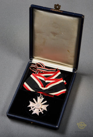 German WWII CASED Knights Cross of the War Merit Cross w/Swords