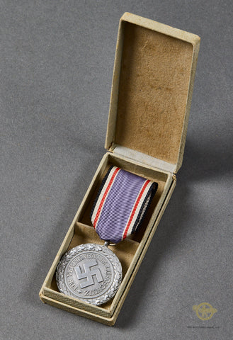 German WWII Cased 2nd Class Luftschutz (RLB) Medal