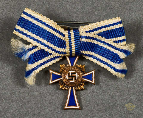 German WWII Miniature Mother’s Cross in Bronze