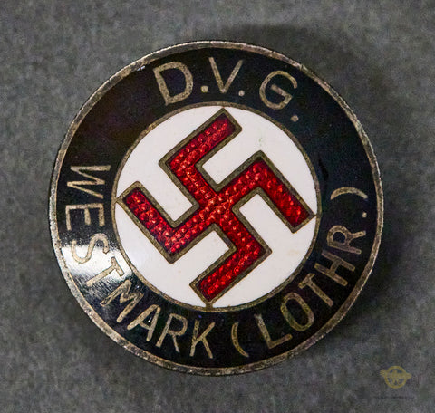 German WWII Party Membership Pin for Westmark (LOTHR) by REDO