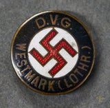 German WWII Party Membership Pin for Westmark (LOTHR)