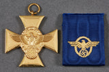 German WWII Cased Police 25 Year Faithful Service Award