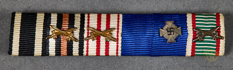 German WWII WWI Six Ribbon Bar