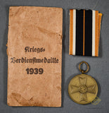 Veteran Bring Back German WWII War Merit Cross Medal w/Packet