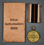Veteran Bring Back German WWII War Merit Cross Medal w/Packet