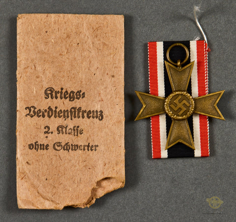 Veteran Bring Back German WWII War Merit Cross 2nd Class w/o Swords with Envelope