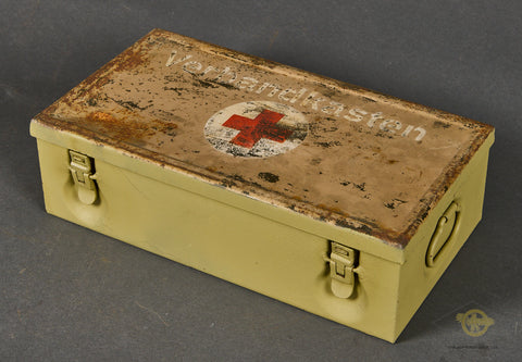 WWII German First Aid Kit w/Post War Czech Contents