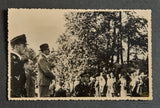 German WWII Original Photo of Hitler Addressing the Crowd