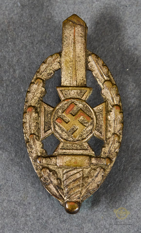 German WWII NSKOV Lapel Membership Pinback by Deschler
