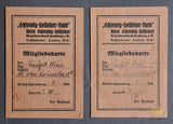 Schleswig Holsteiner Bund Membership Card Grouping