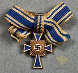 German WWII Miniature Mother’s Cross in Bronze