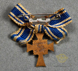 German WWII Miniature Mother’s Cross in Bronze