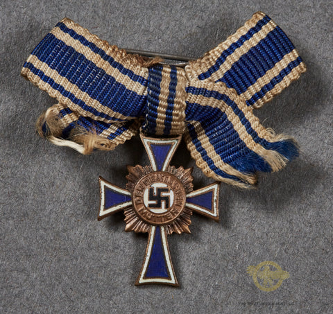 Third Reich German Miniature Mothers Cross in Bronze
