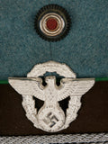 Third Reich Schutzpolizei Officer Private Purchase Visor Cap, Named
