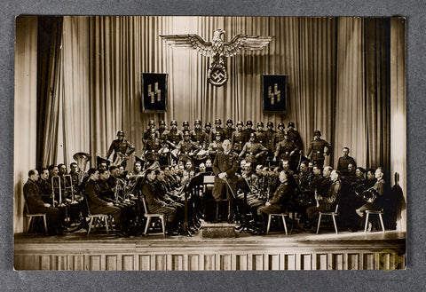 German WWII Original Photo of Musikkorps der SS
