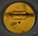 Third Reich 30mm Golden Party Badge