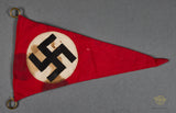 German WWII Small NSDAP Party Window Parade Pennant