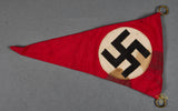 German WWII Small NSDAP Party Window Parade Pennant