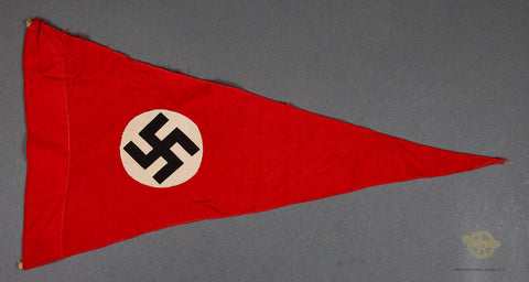 German WWII Small NSDAP Party Window Parade Pennant